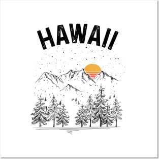 Hawaii State Vintage Retro Posters and Art